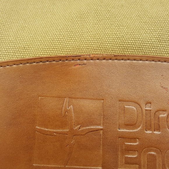 Cutter & Buck Messenger Bag Canvas/Leather *Embossed, AS IS - Picture 5 of 16
